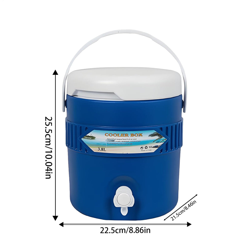 Basyurity compact 3.8L capacity fits in car trunks.