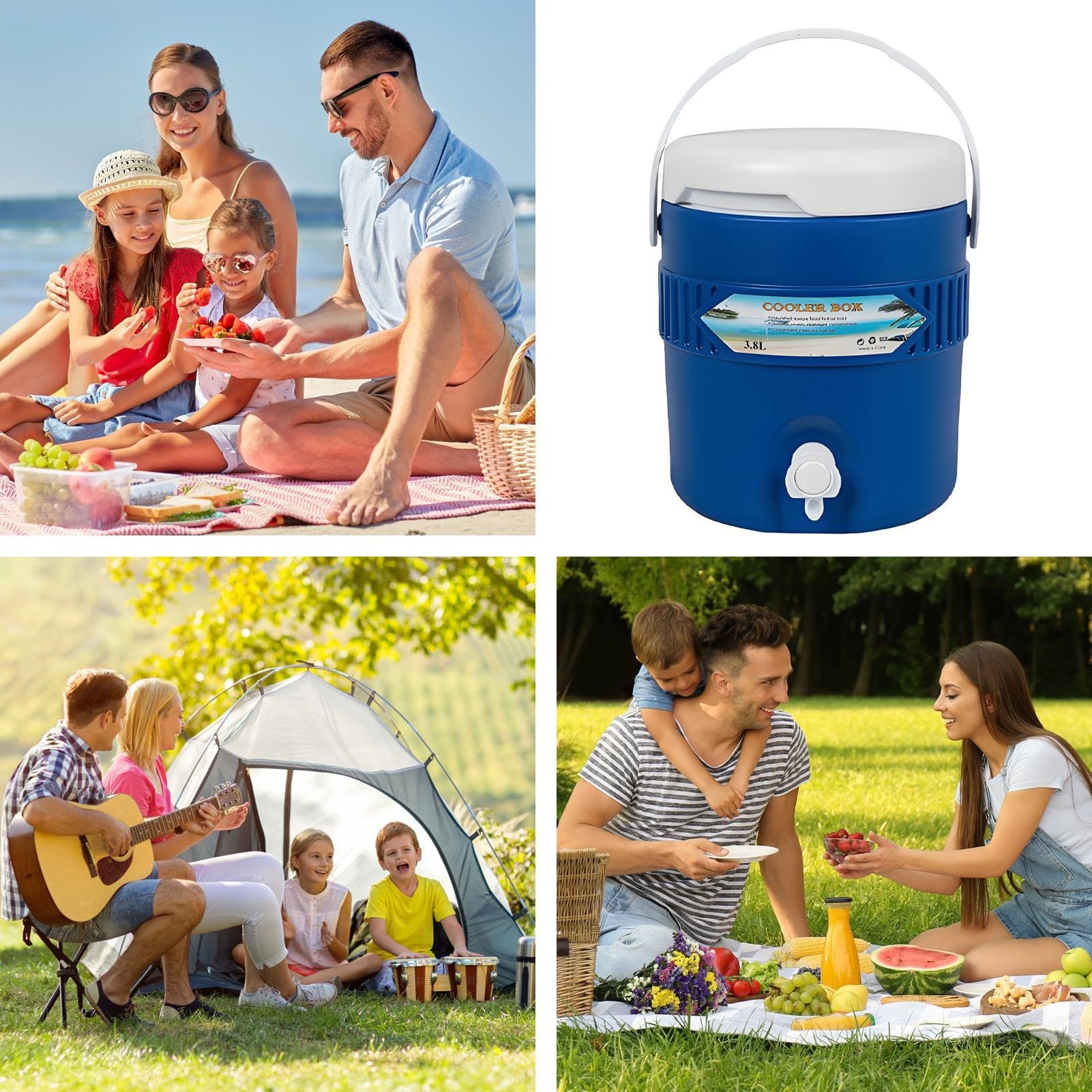 Basyurity lightweight durable dispenser for camping and picnics.