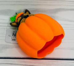 Close-up of Bath & Body Works Pop-up Pup Pumpkin PocketBac Holder showing a sleek silver clip.