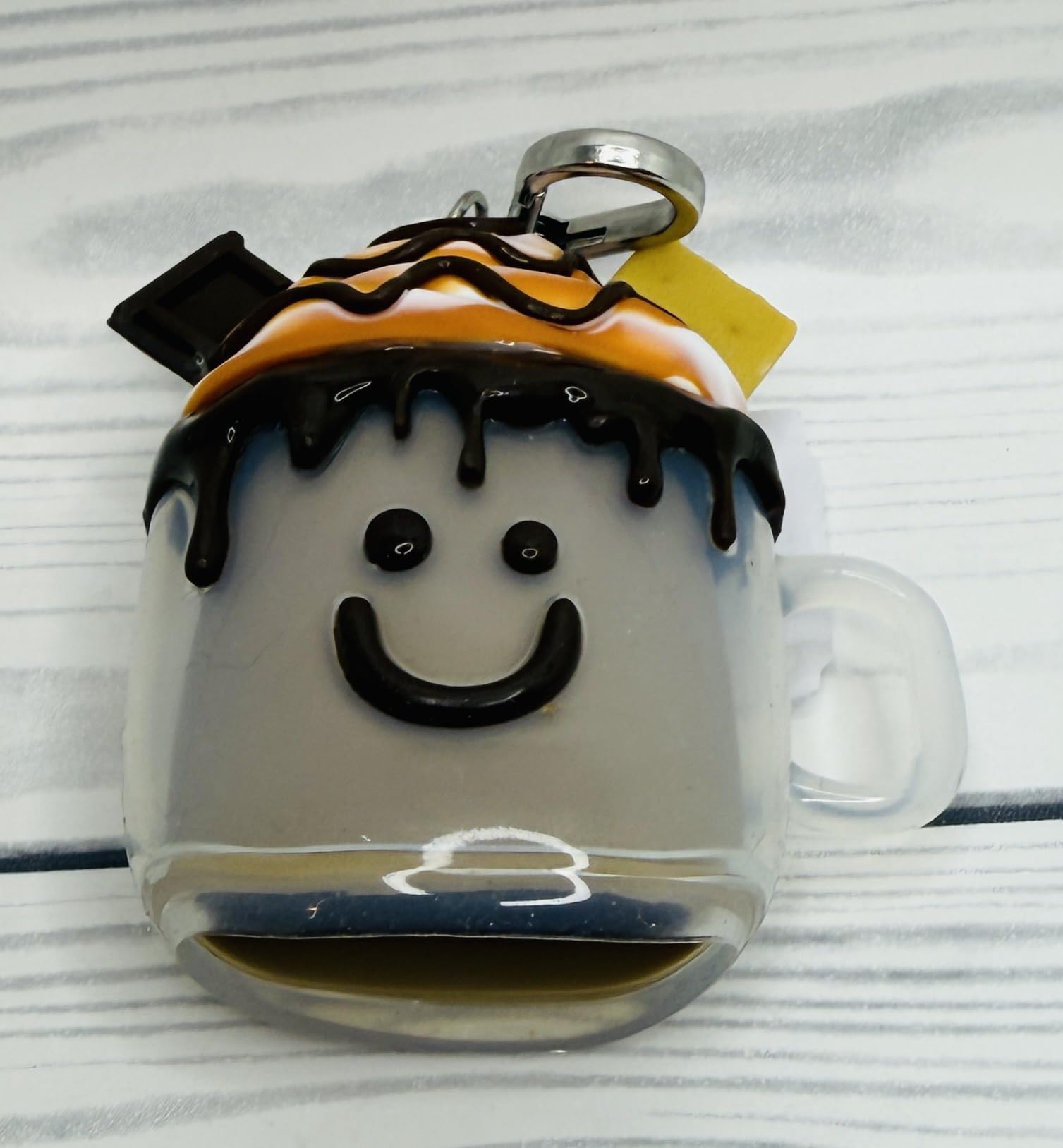 Bath & Body Works S'mores Latté PocketBac holder back view with silver-tone clip
