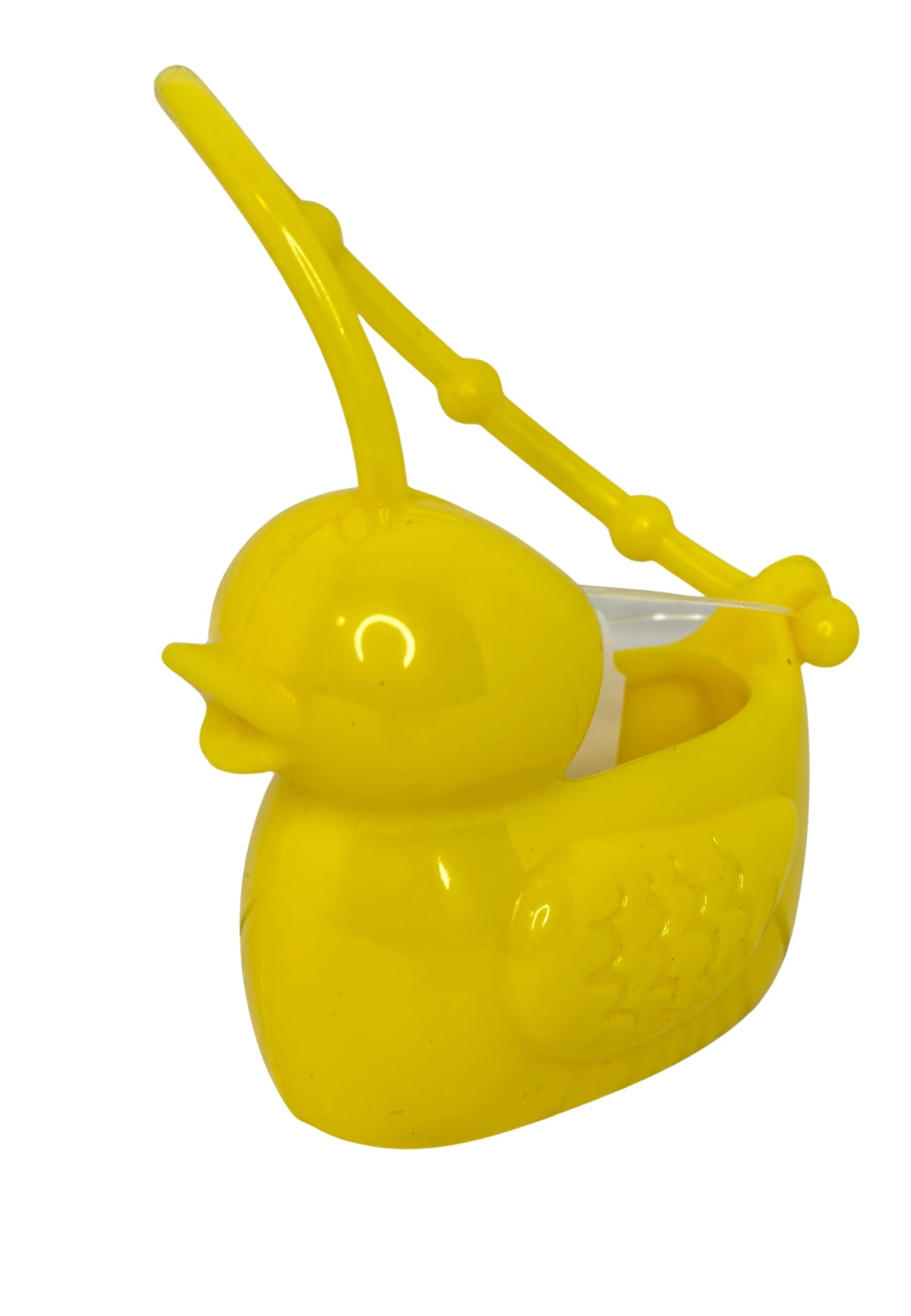 Bath & Body Works Yellow Billie rubber duckie PocketBac holder keeps sanitizer handy on the go.