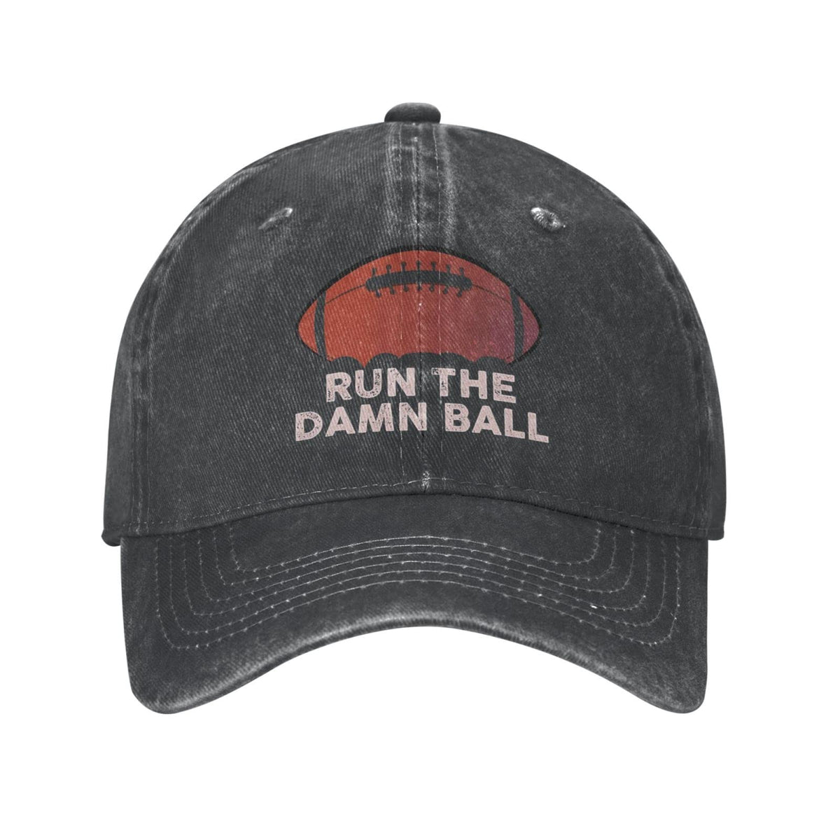 Bath Bees Run The Damn Ball hat front view for daily casual wear