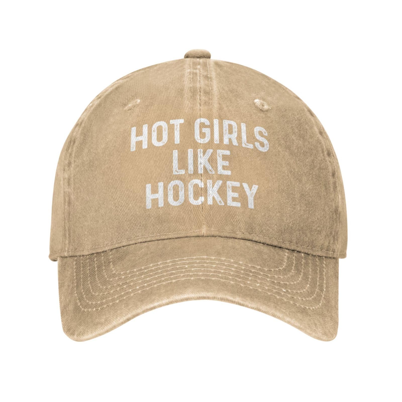 Bath Bees Hot Girls Like Hockey hat front view showing casual sport-ready style