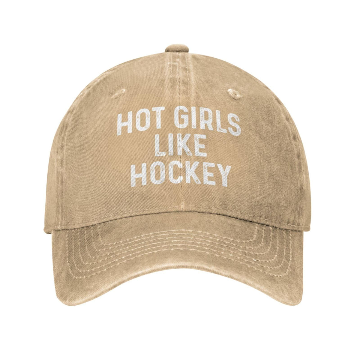 Bath Bees Hot Girls Like Hockey hat front view showing casual sport-ready style