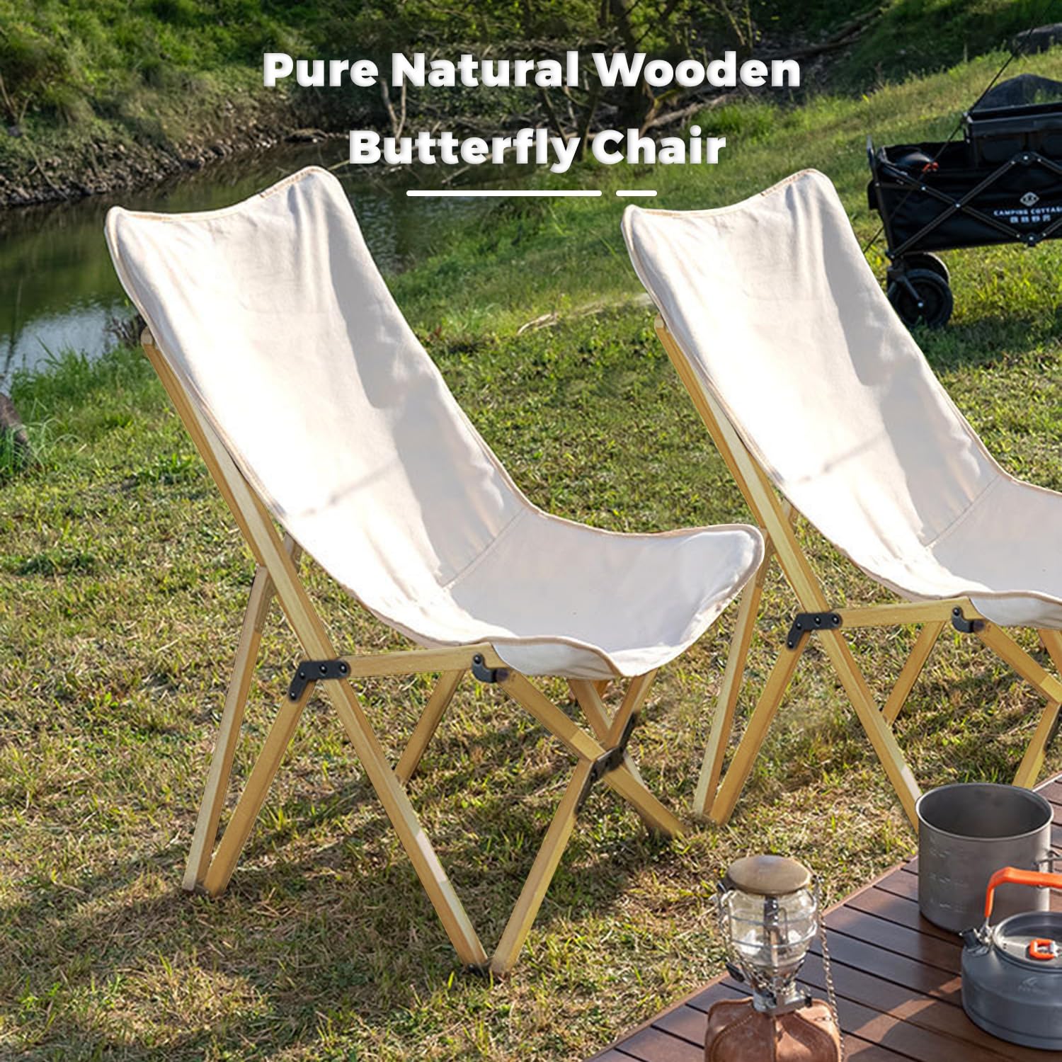 Bathonly canvas carry bag demonstrates easy transport for two chairs.