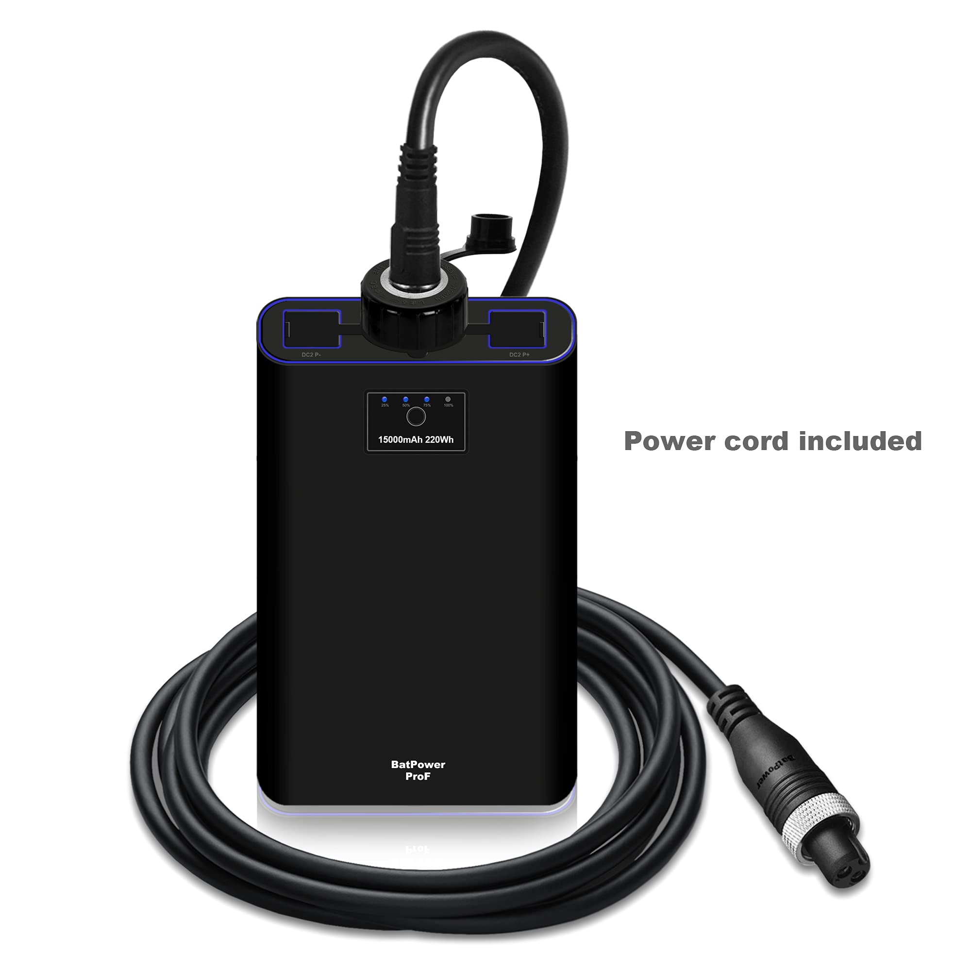 ProF 6.6 ft power cable keeps setup tidy and flexible.