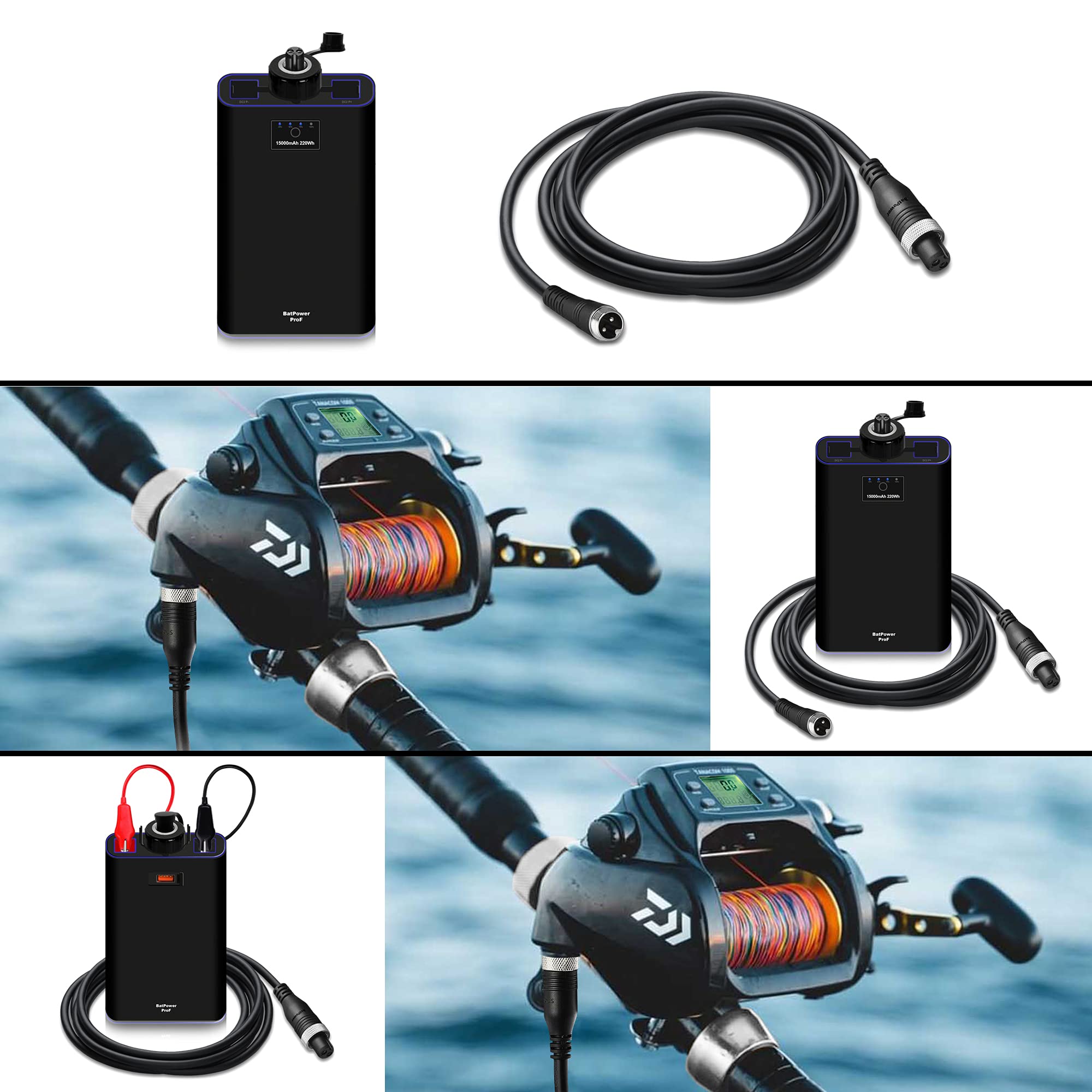 BatPower ProF 65W charger for quick top-ups between trips.