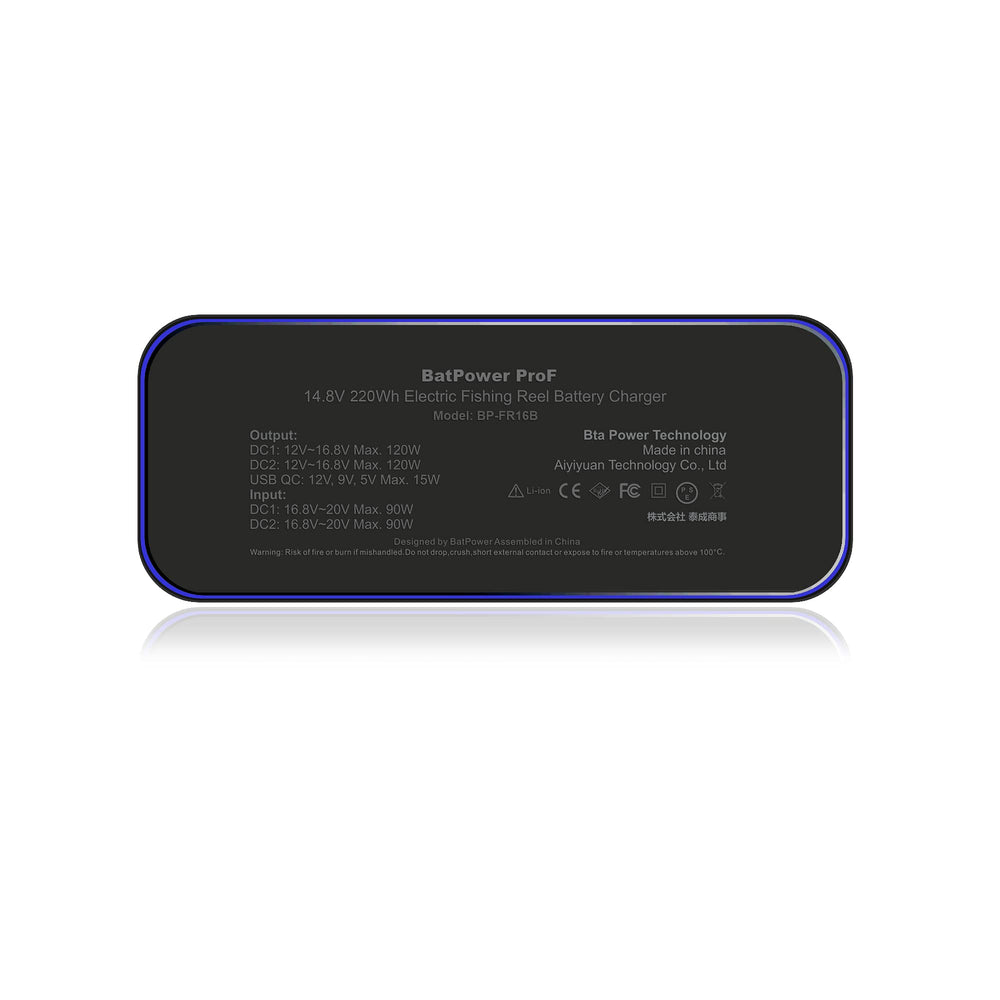DC and USB outputs for versatile onboard charging.