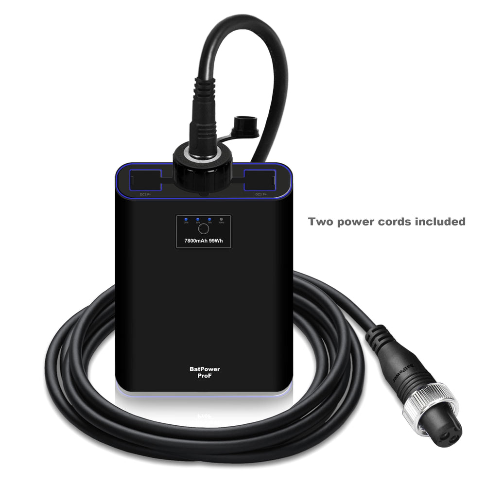 Lightweight BatPower ProF2 design ideal for mobile fishing setups.