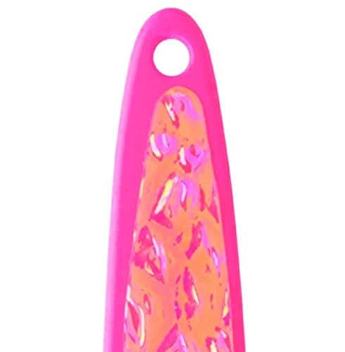 Bay De Noc 3PINKICE Swedish Pimple Jig in crushed ice setup for ice fishing