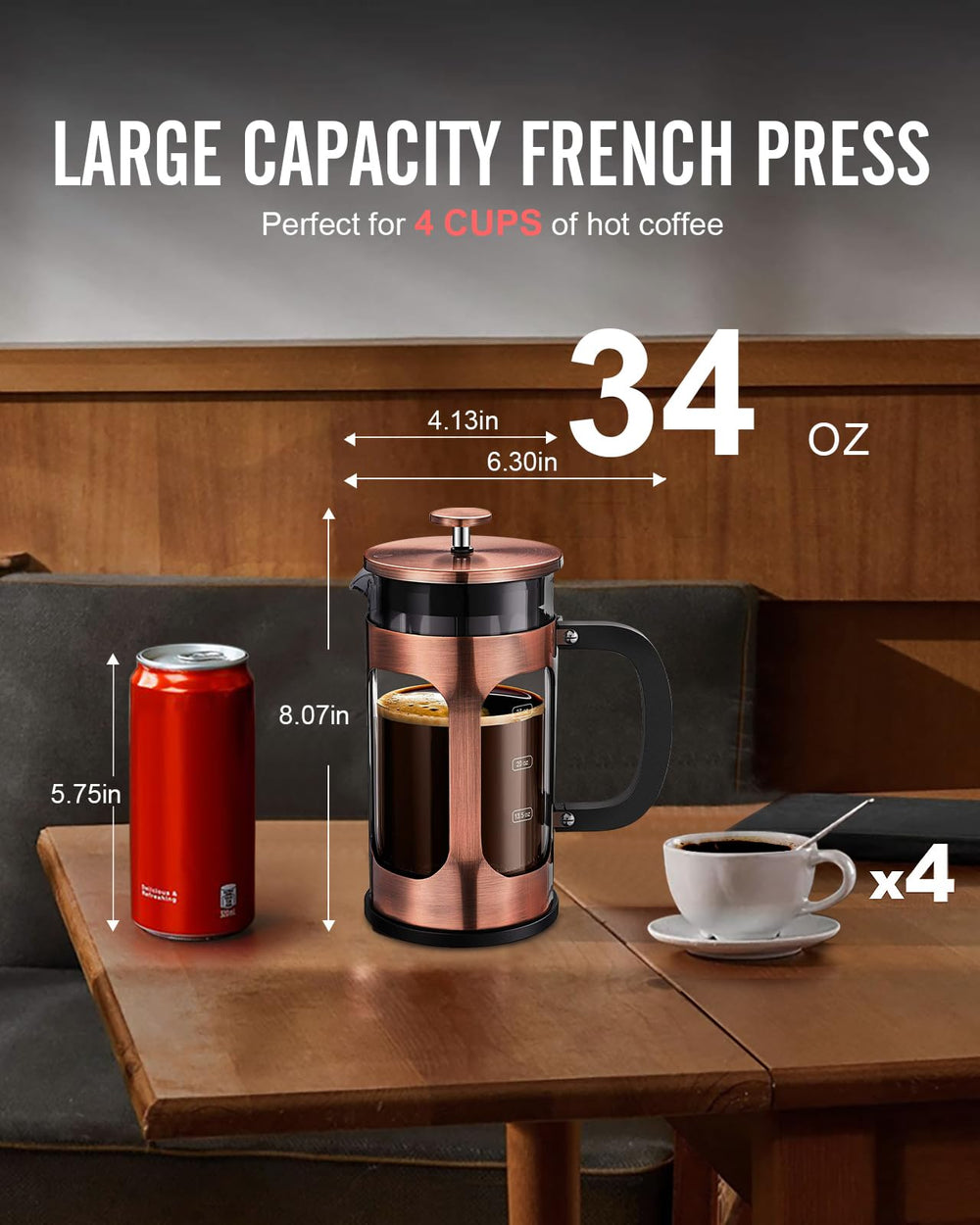 Bayka borosilicate glass carafe close-up highlighting heat resistance and clarity.