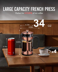 Bayka borosilicate glass carafe close-up highlighting heat resistance and clarity.
