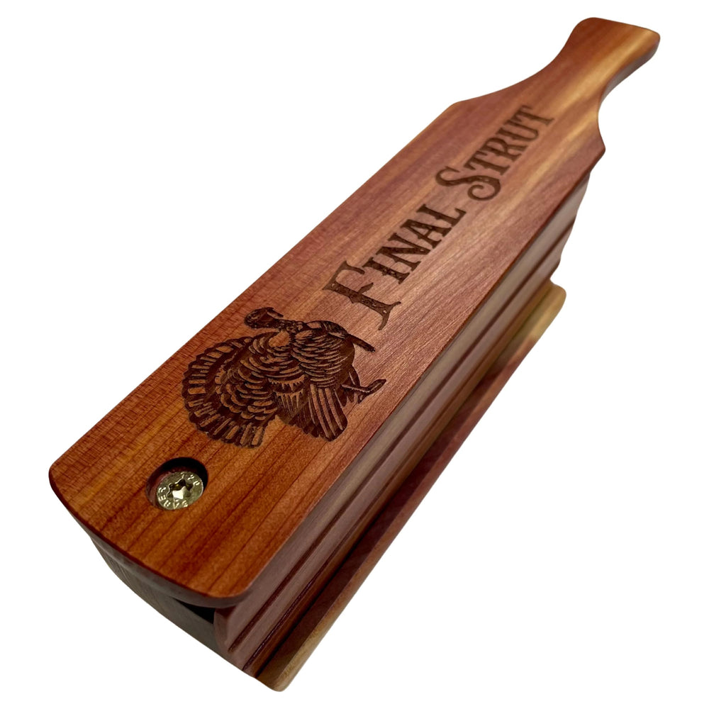 Bayou Legacy Final Strut close-up of paddle action for easy calling cadence