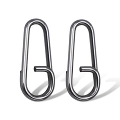 BBBF oval lure snap connector close-up with dual rings