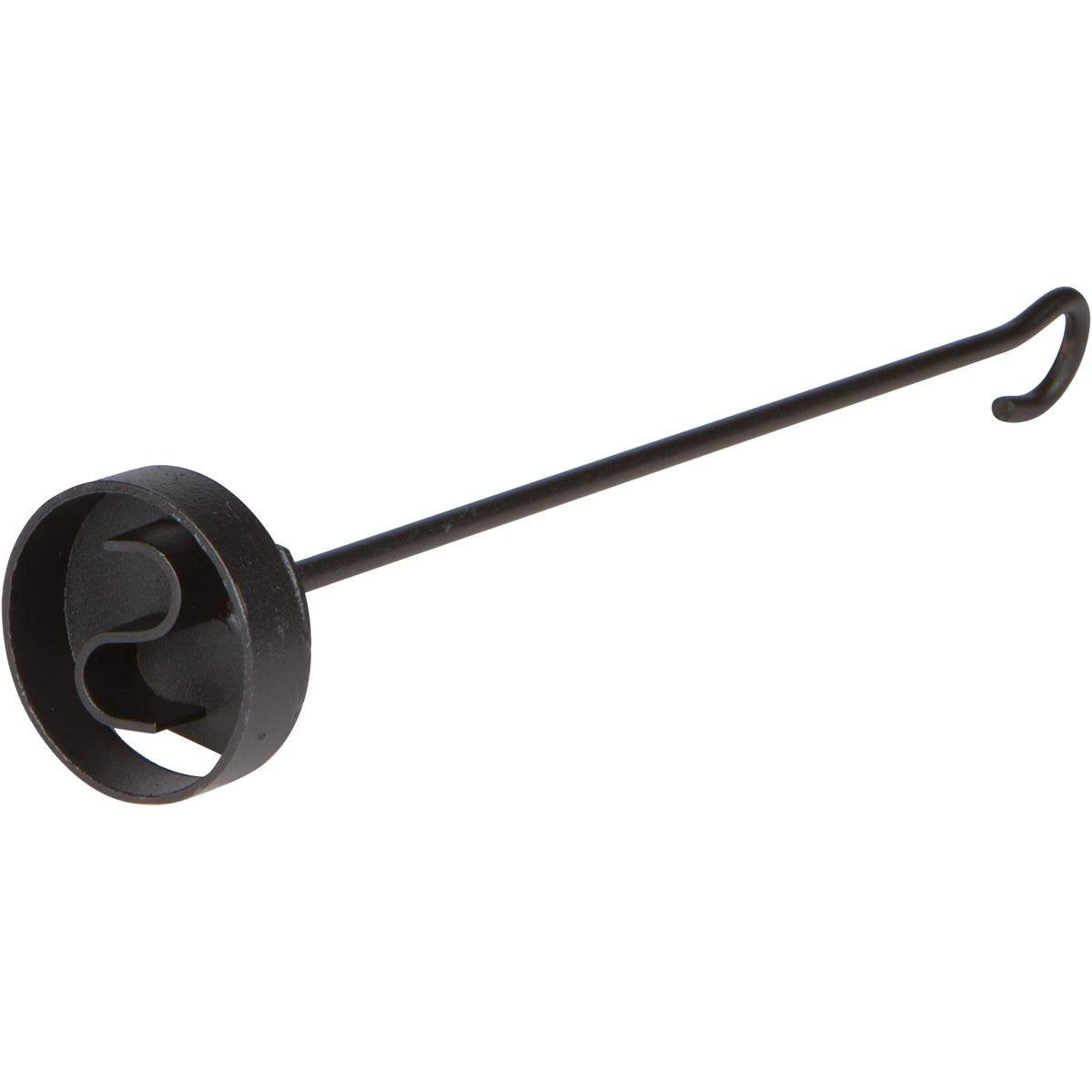 Circle S Steak Branding Iron over flame creates bold steak marks