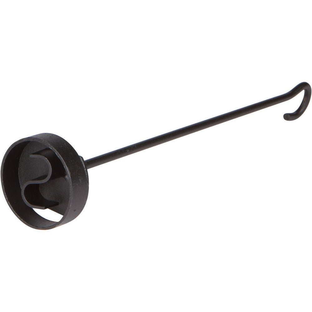 Circle S Steak Branding Iron over flame creates bold steak marks