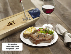 Circle S Steak Branding Iron closeup of 2-inch head for clear impressions