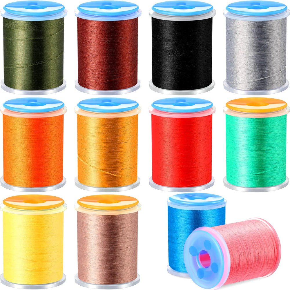BBTO 12 Roll Fly Tying Kit color assortment on spools
