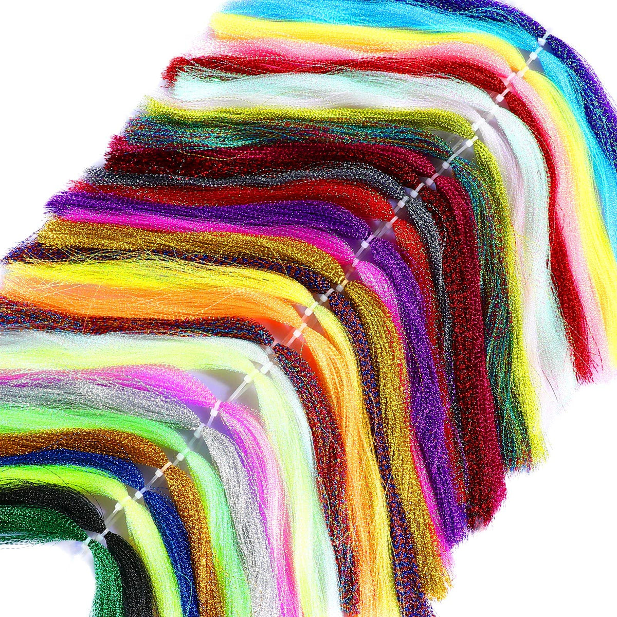 BBTO 30-Set Fly Tying Kit with 30 colors Crystal Flash materials