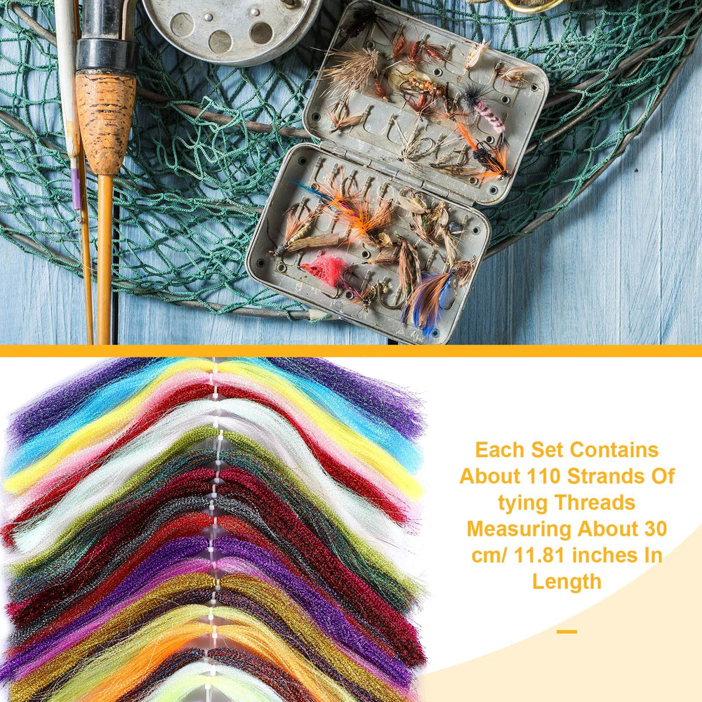 30 cm length fly tying material strip and color variety