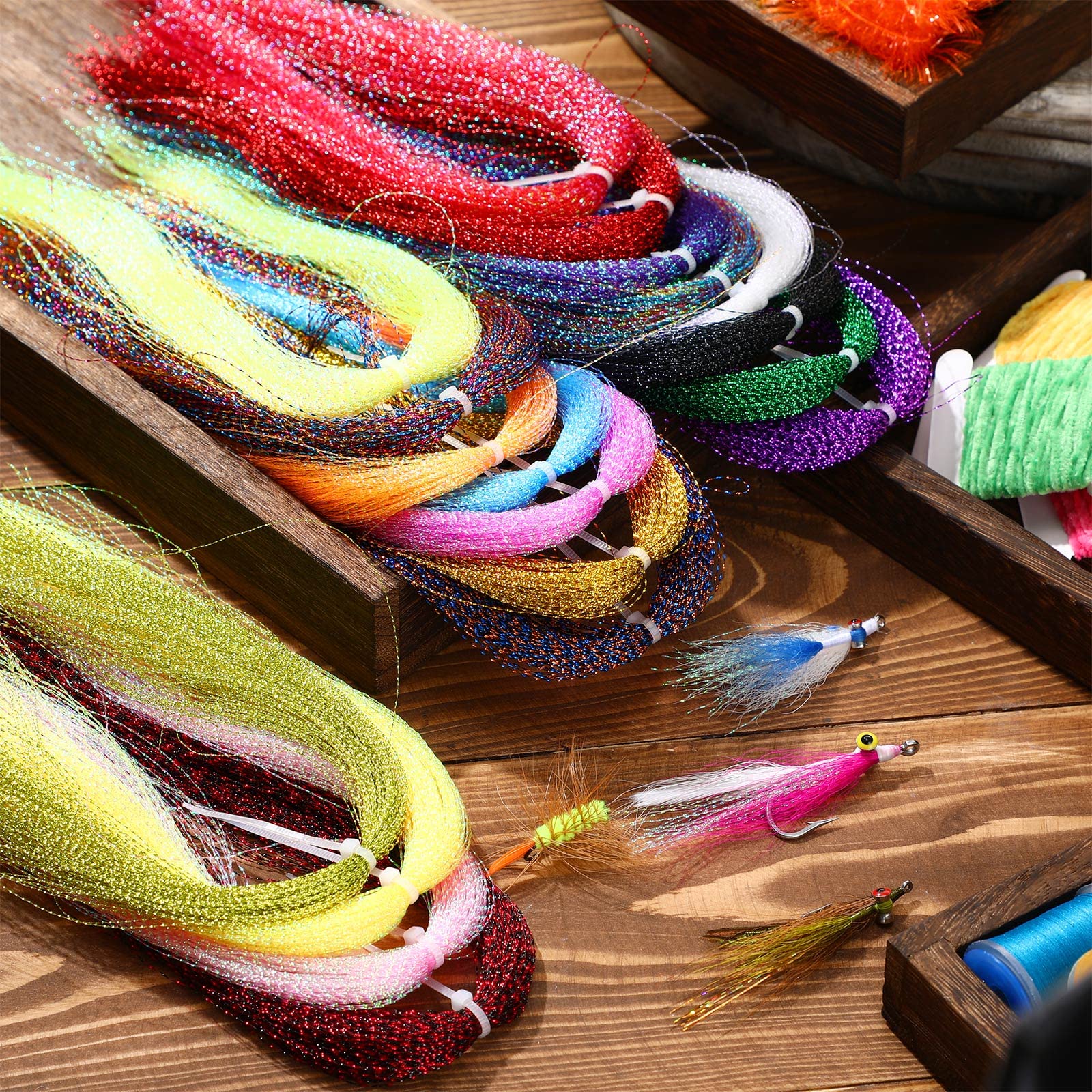 Reusable and lightweight fly tying materials for lures