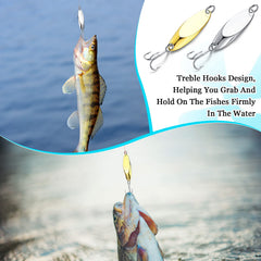 Zinc alloy body and carbon steel treble hooks close-up