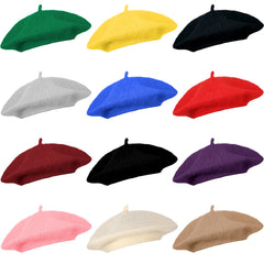 BBTO 12-piece beret hats set for women in assorted colors