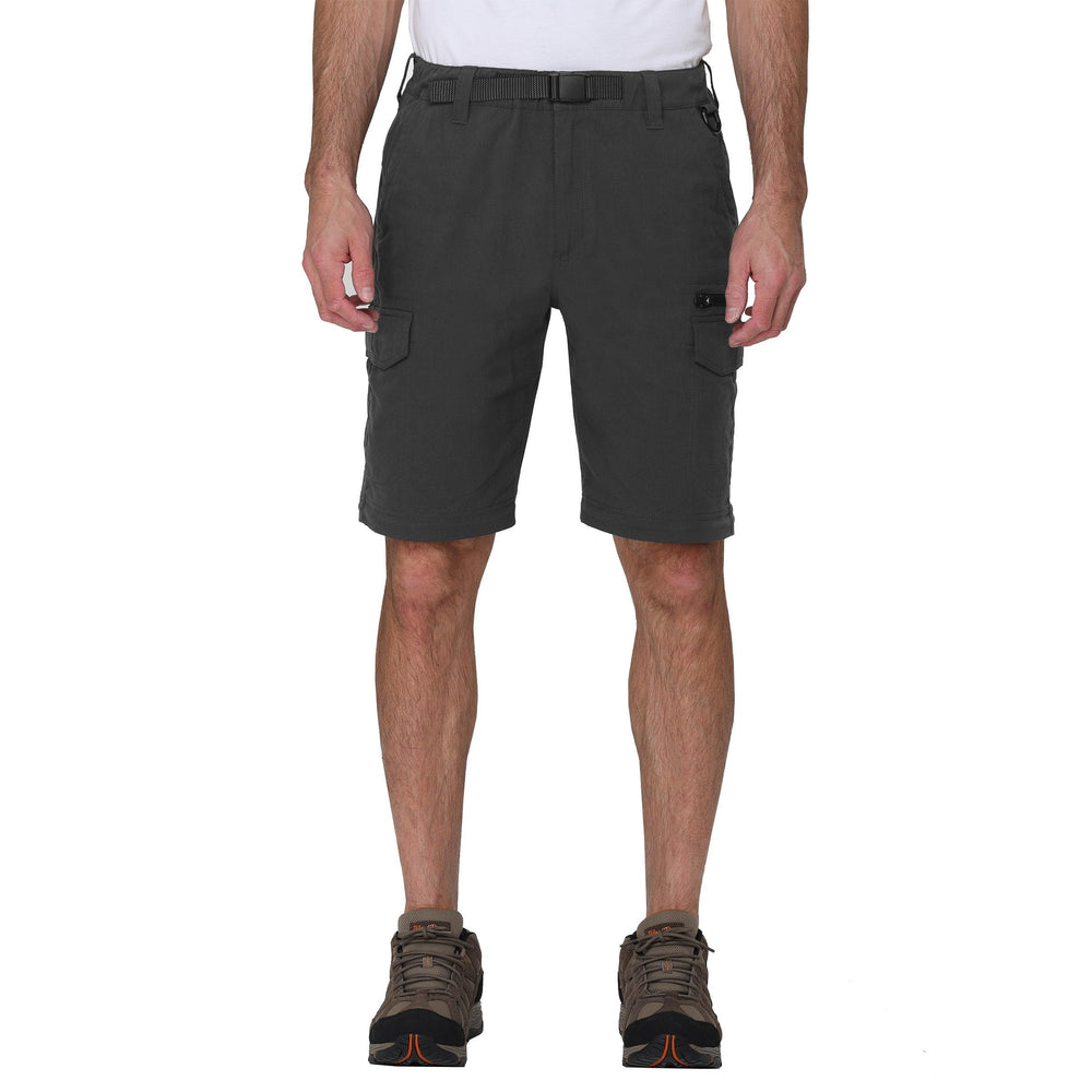 BC Clothing hiking convertible pants gray convertible cuff indicates versatile outdoor wear