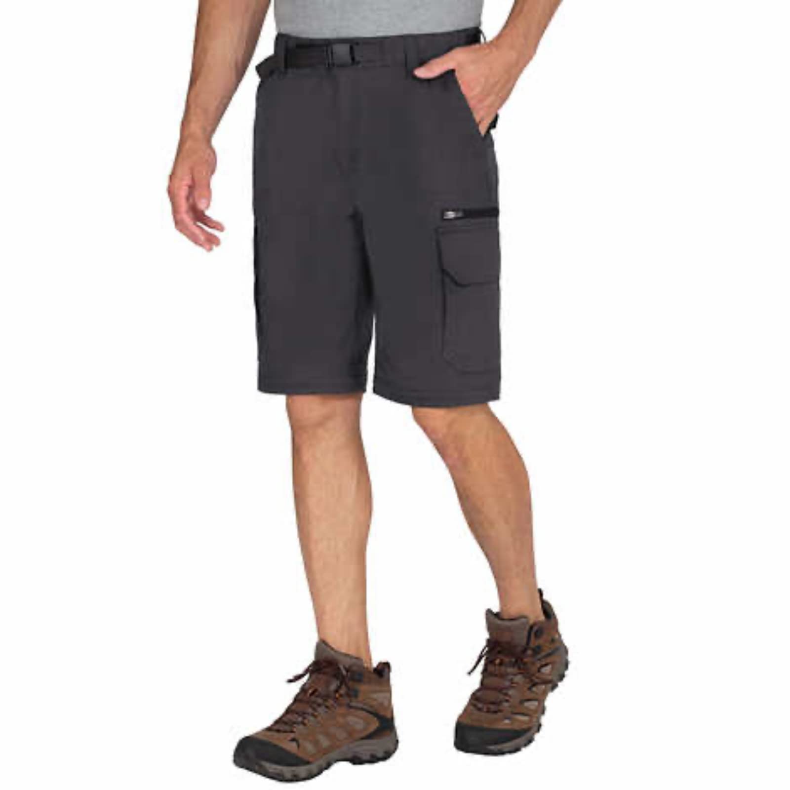 BC Clothing cargo pants interior pockets show nine-pocket layout for organization