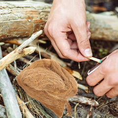 BCOATH mixed-size jute strands ignite reliably in varied conditions