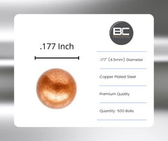 BC Precision 500 ct BBs in resealable pack for quick range setups.