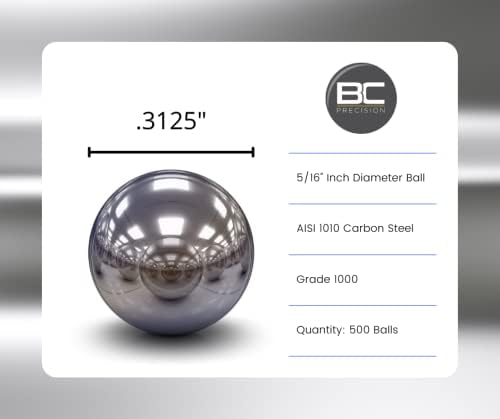 BC Precision steel shot closeup highlights perfectly round shape for smooth pull and accurate shooting