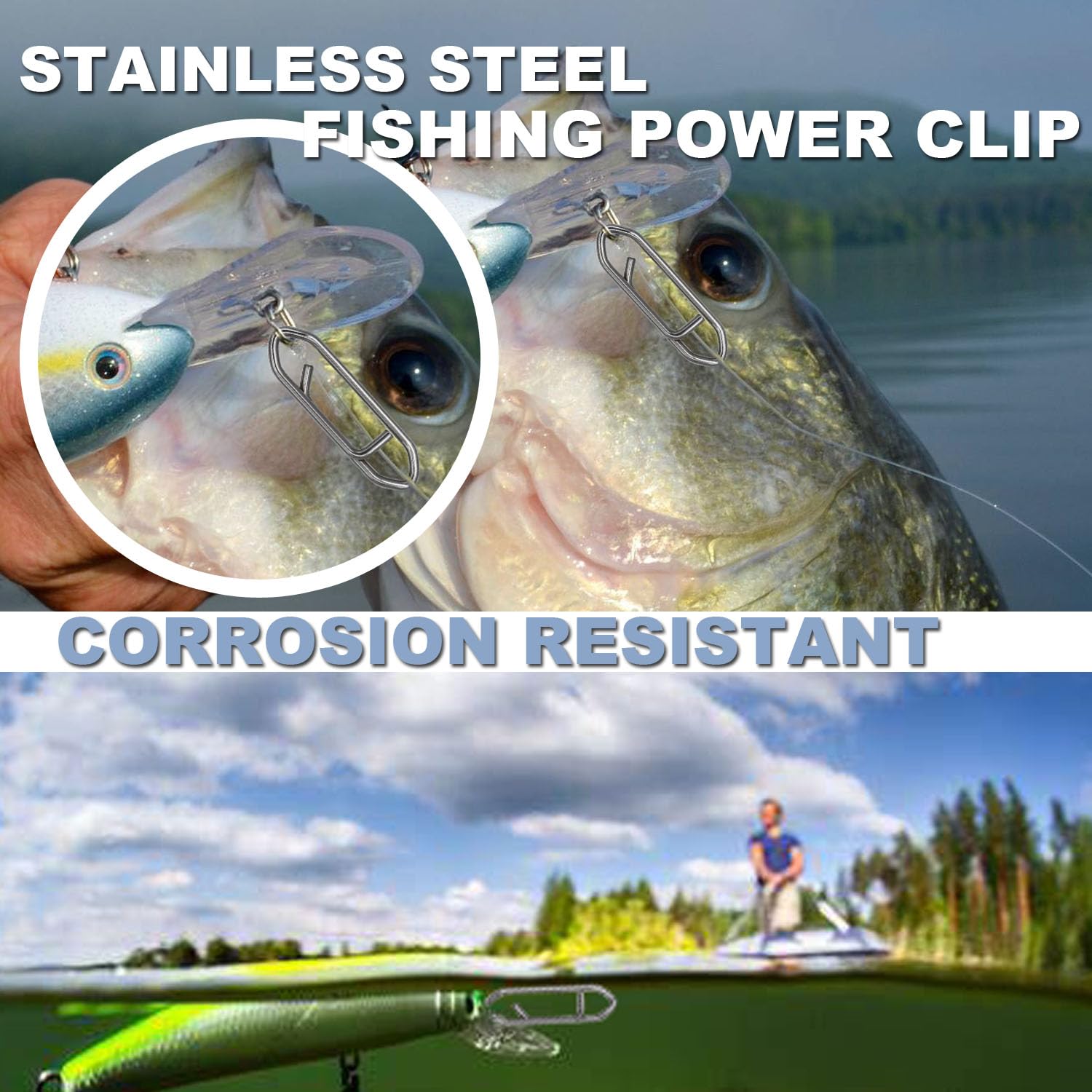 Swift quick-change clip design for lures