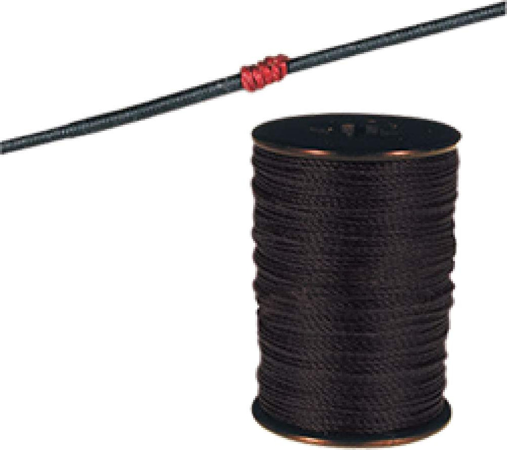 BCY Nock Point Tying Thread in black for durable archery knotting and weather resistance.