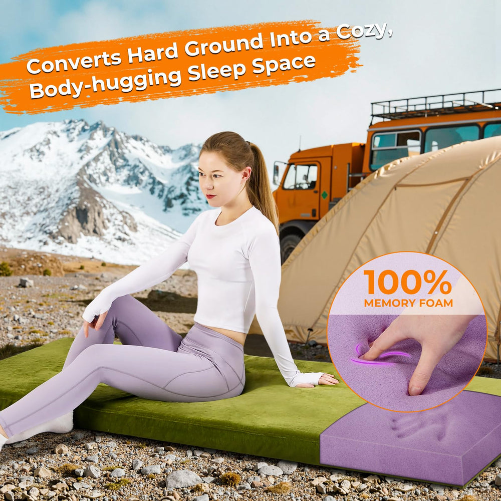 BDEUS camping mattress pad waterproof cover keeps you dry outdoors.