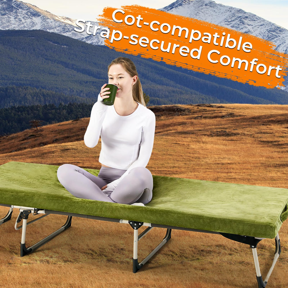 BDEUS memory foam pad self-recovers after use for repeated nights.