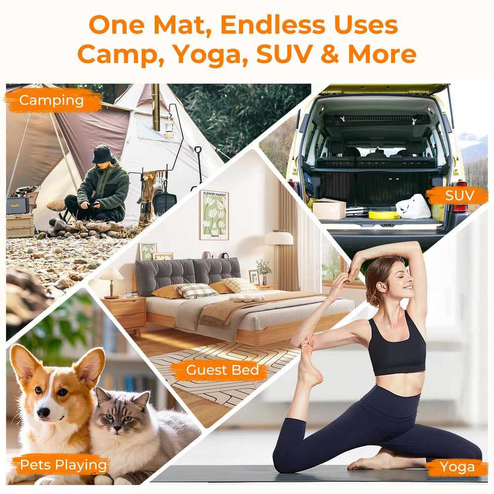 BDEUS mattress pad ideal for guest beds, dorms, and travel.