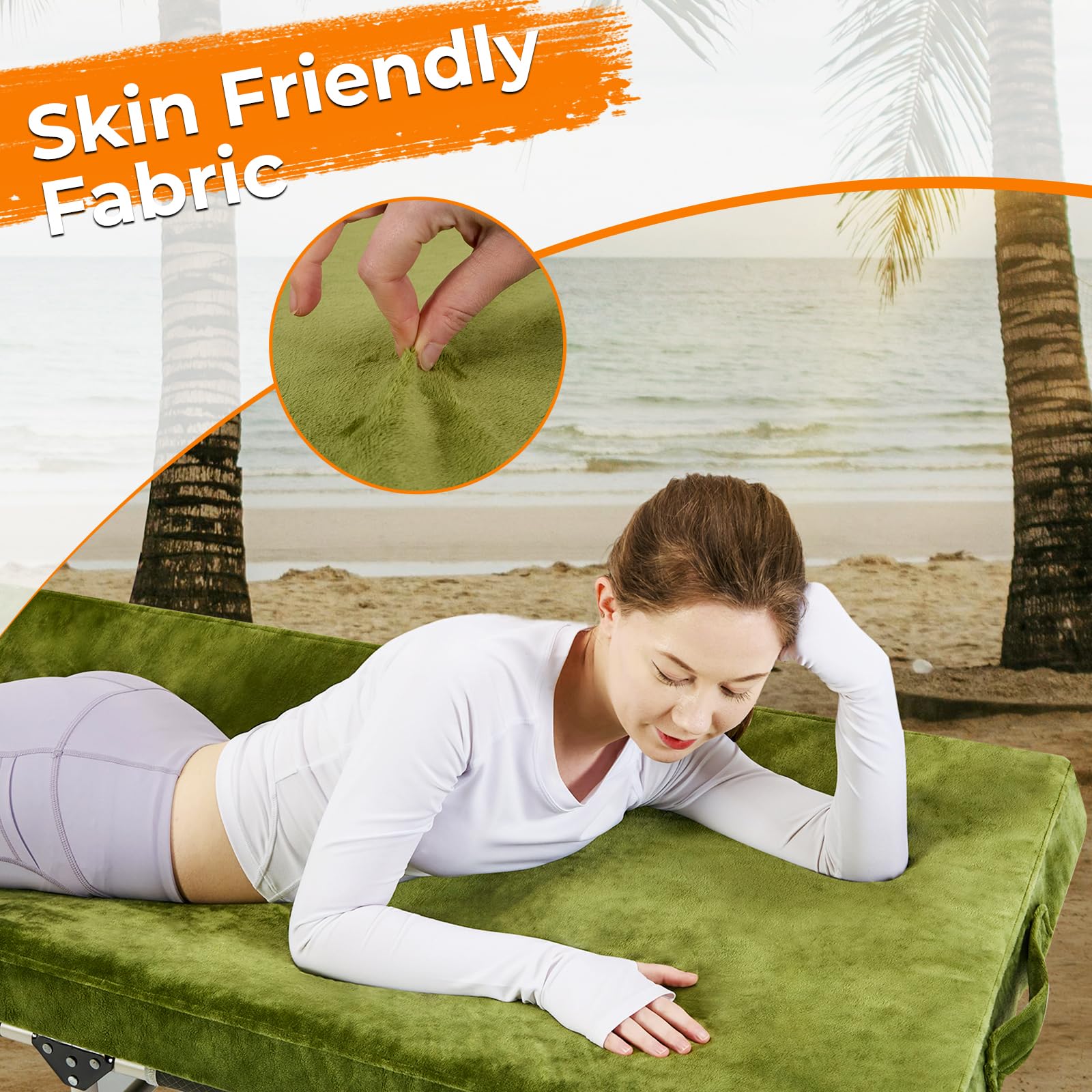 BDEUS plush cover provides warmth on cool camping nights.