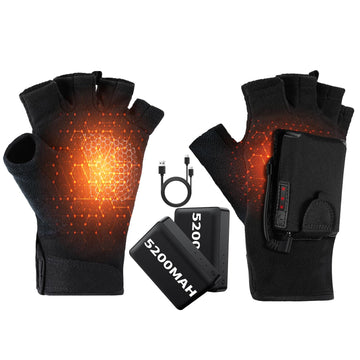 BDFDSJ heated gloves with dual batteries powering extended warmth