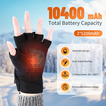 BDFDSJ heated gloves illustrate full-palm heating for 360° warmth