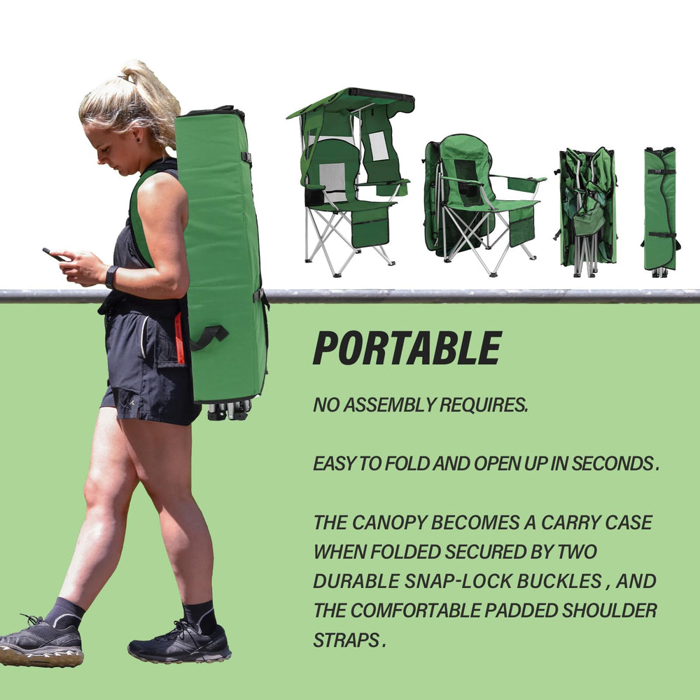 BDL camping chair sturdy steel frame supports up to 330 lbs