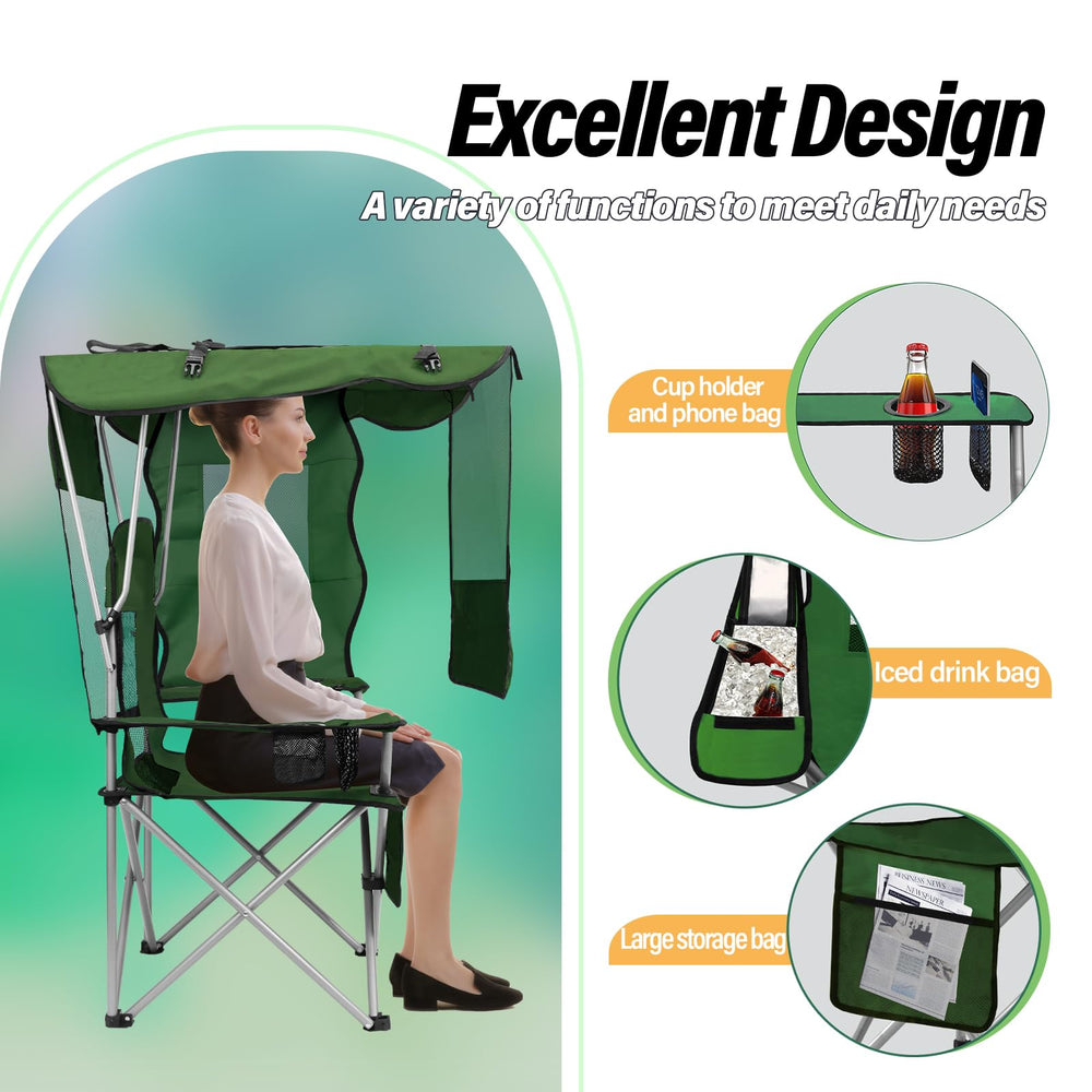 BDL camping chair mesh backrest keeps you cool and comfortable