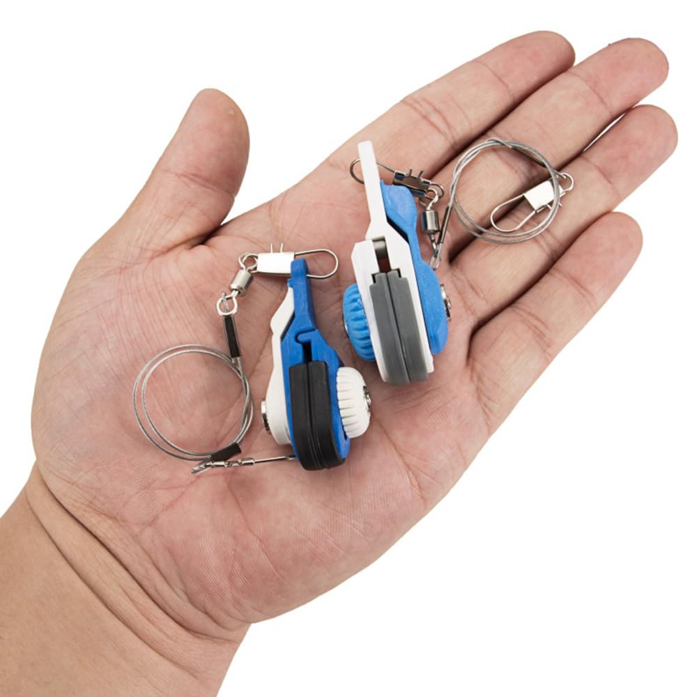BE-TOOL fishing weights clip without wire top view highlights smooth surface.