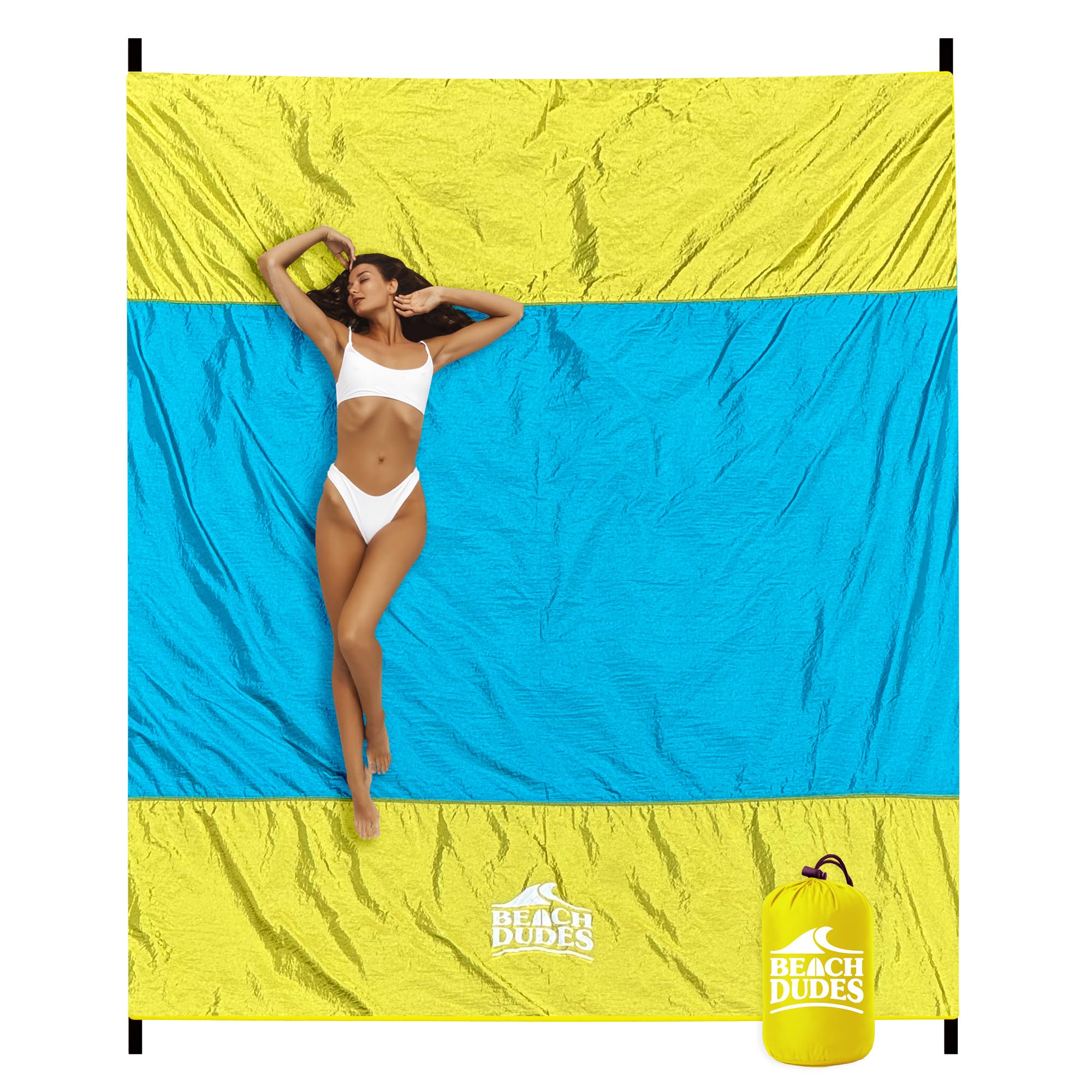 Beach Dudes Sunny Day Oversized Blanket for spacious family picnics outdoors