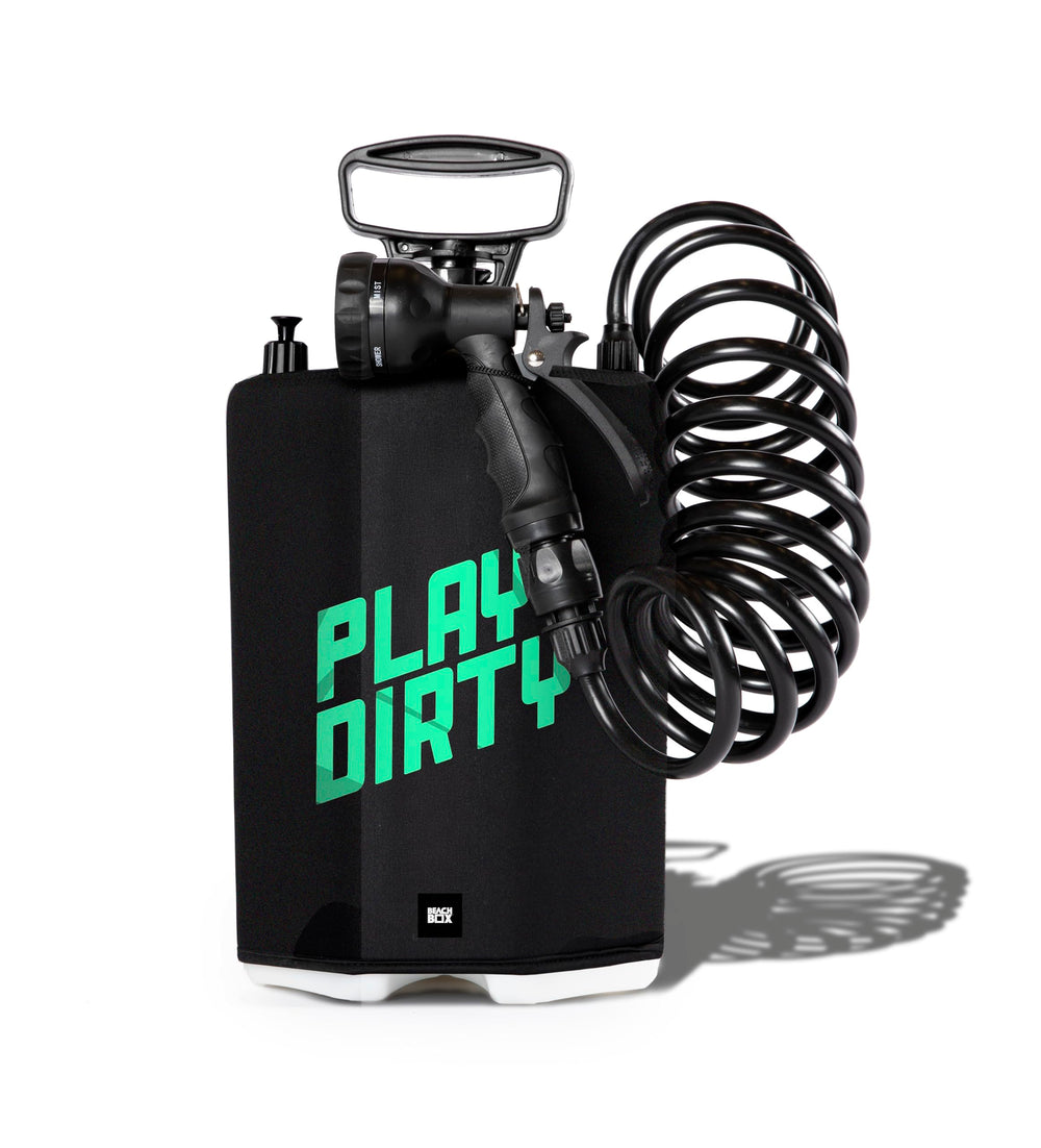 BeachBox 5L tank enables on-the-go rinses during camping trips