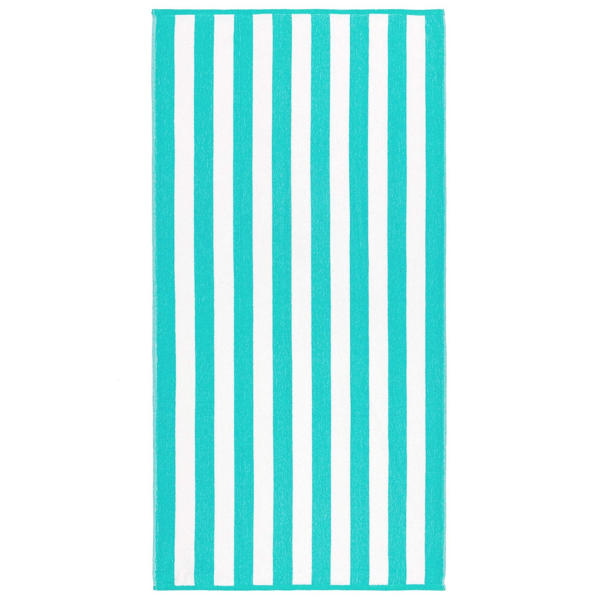 Beachland Classic Cabana Stripe towel closeup shows soft weave.