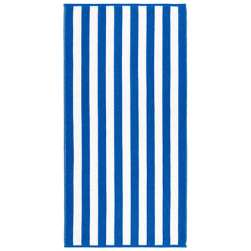 Beachland Cabana Stripe towel close-up absorbency and color contrast.