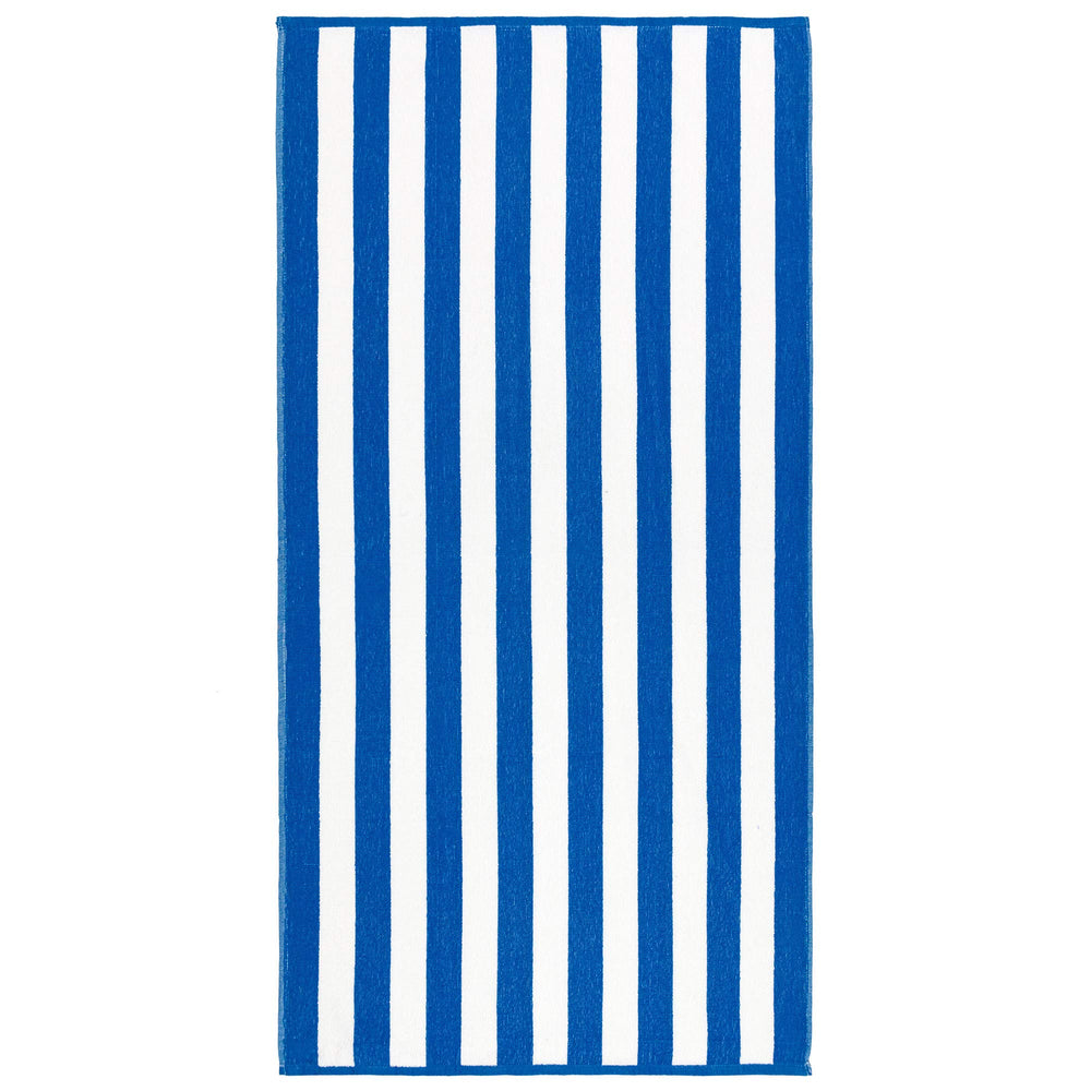 Beachland Cabana Stripe towel close-up absorbency and color contrast.