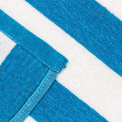 Beachland Classic Cabana Stripe towel print detail with vibrant color.