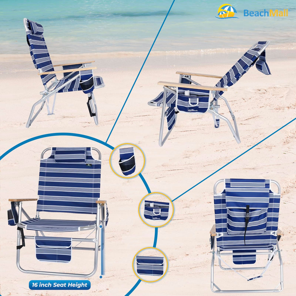 BeachMall aluminum frame with reinforced steel ensures durable, rust-resistant support